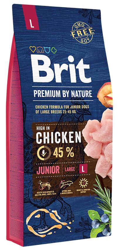Brit (Брит) Premium Junior Large Breed (15 кг) корм для щенков крупных пород с курицей